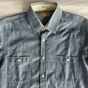 Gant - Blue Chambray Button-Down Shirt